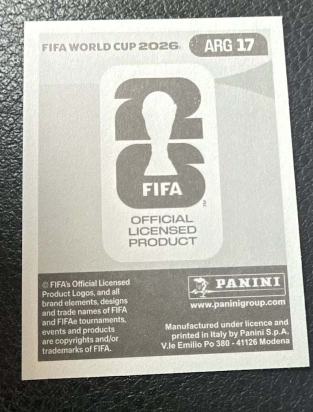 Shop now Lionel Messi Argentina ARG 17 Panini Fifa 2026 Stickers, - Picture 2 of 2